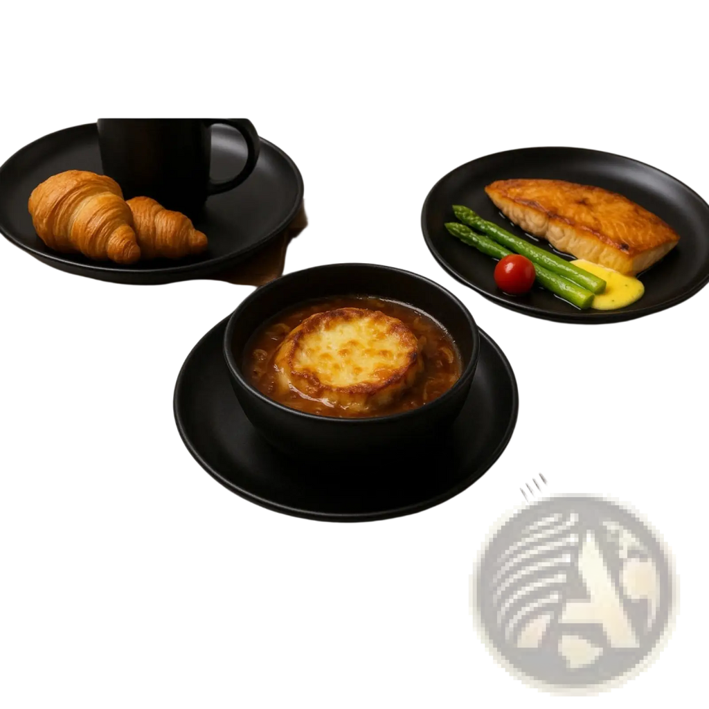 12-piece Matte Black Stoneware Dinnerware Set for 3