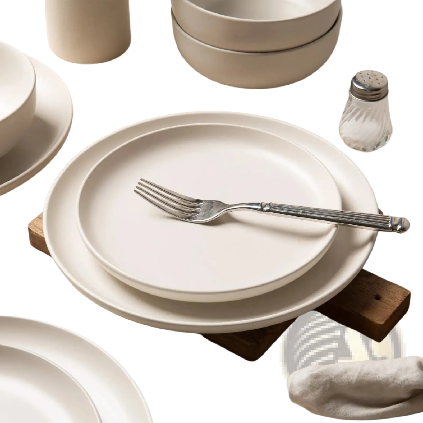 12 Piece Stoneware Dinnerware Set with Mugs for 3