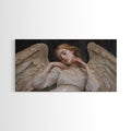 Sleeping Angel Peace Canvas Print Featuring Angel Art Prints and Wabi Sabi Art Perfect Bedroom Wall Art Above Bed Wall Decor