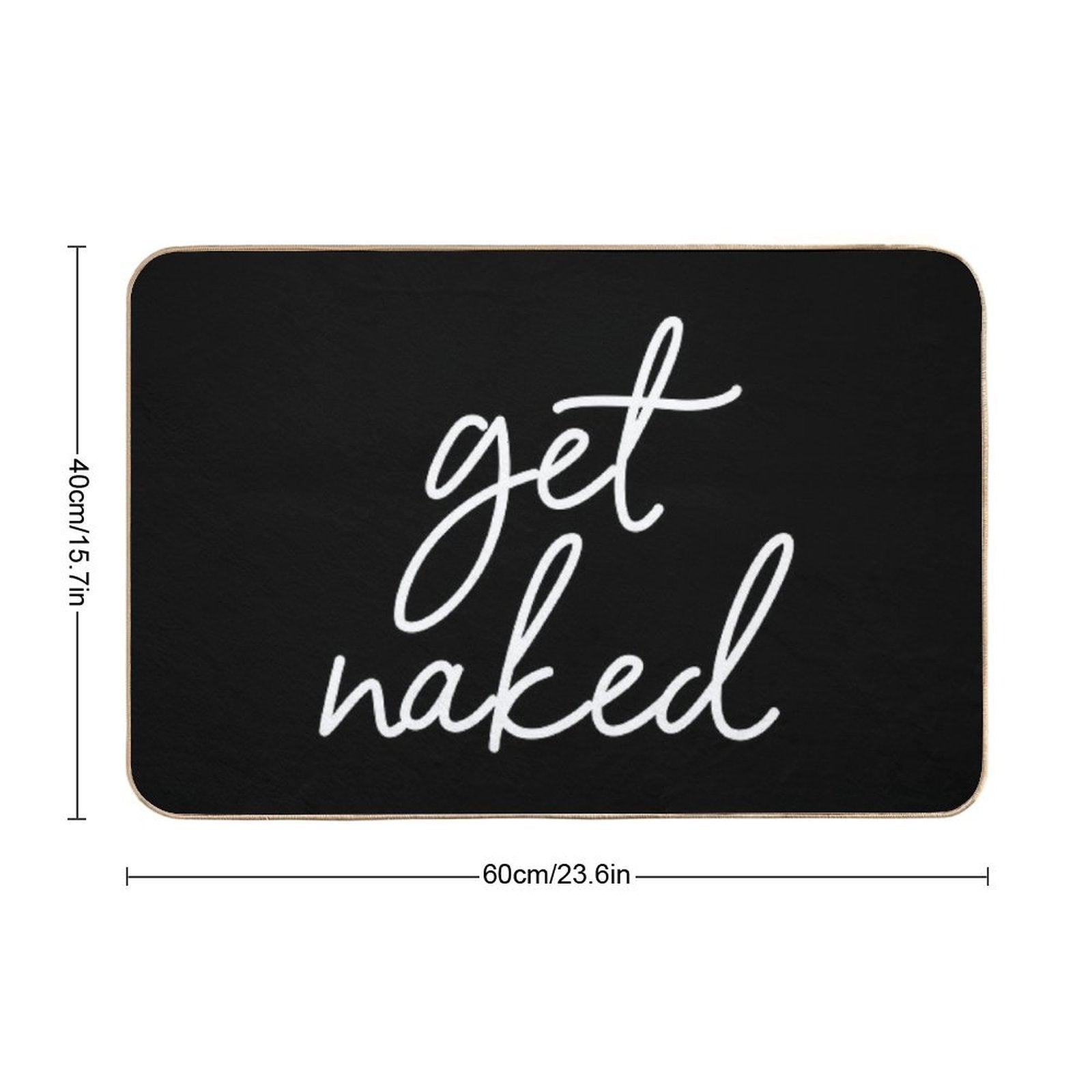 Get Naked - Bathroom Decor Bath Mat