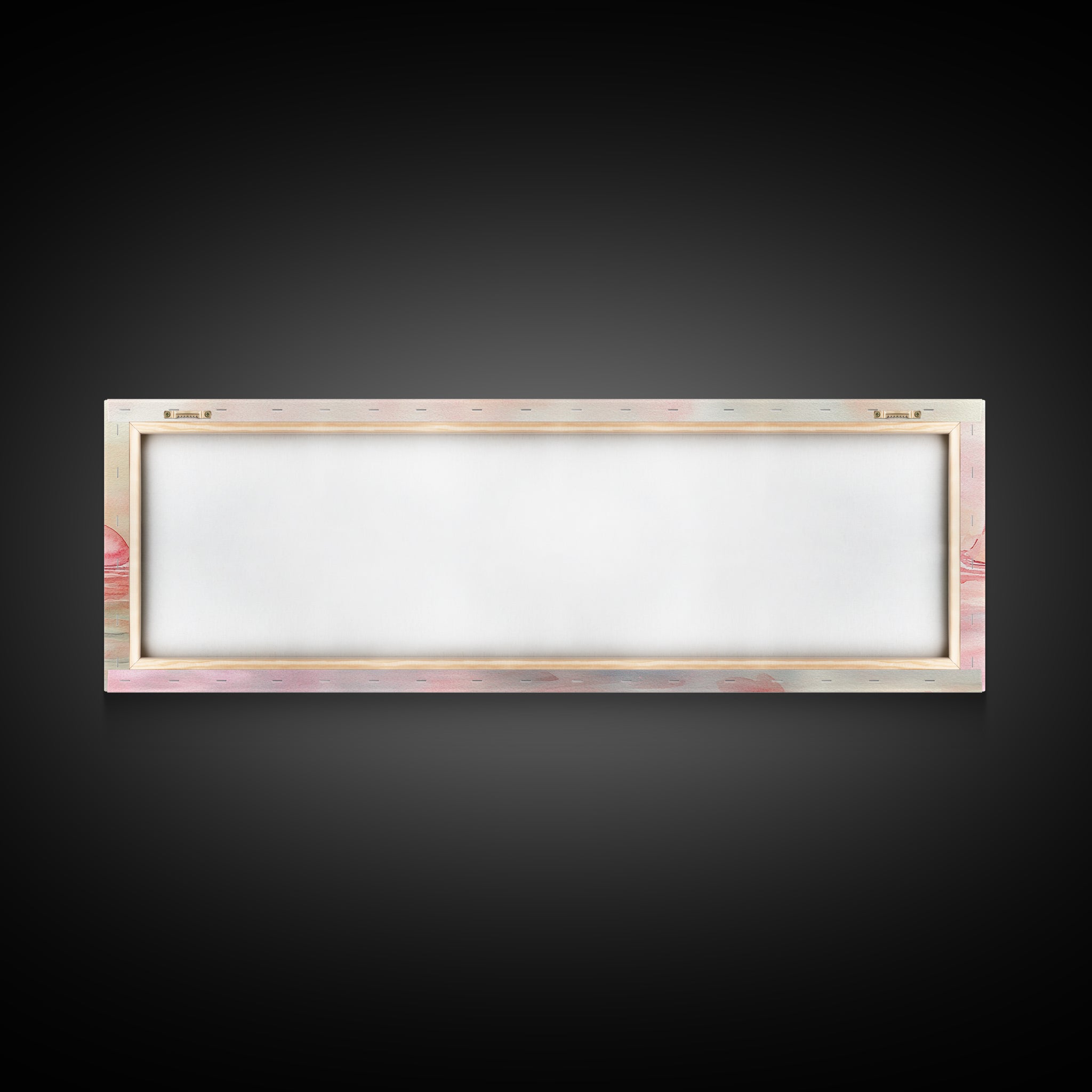 Petal Reflection Art Canvas Print Light Pink Wall Art Minimalist Cottagecore Décor Bedroom Living Room Artwork Rustic Horizontal Gift