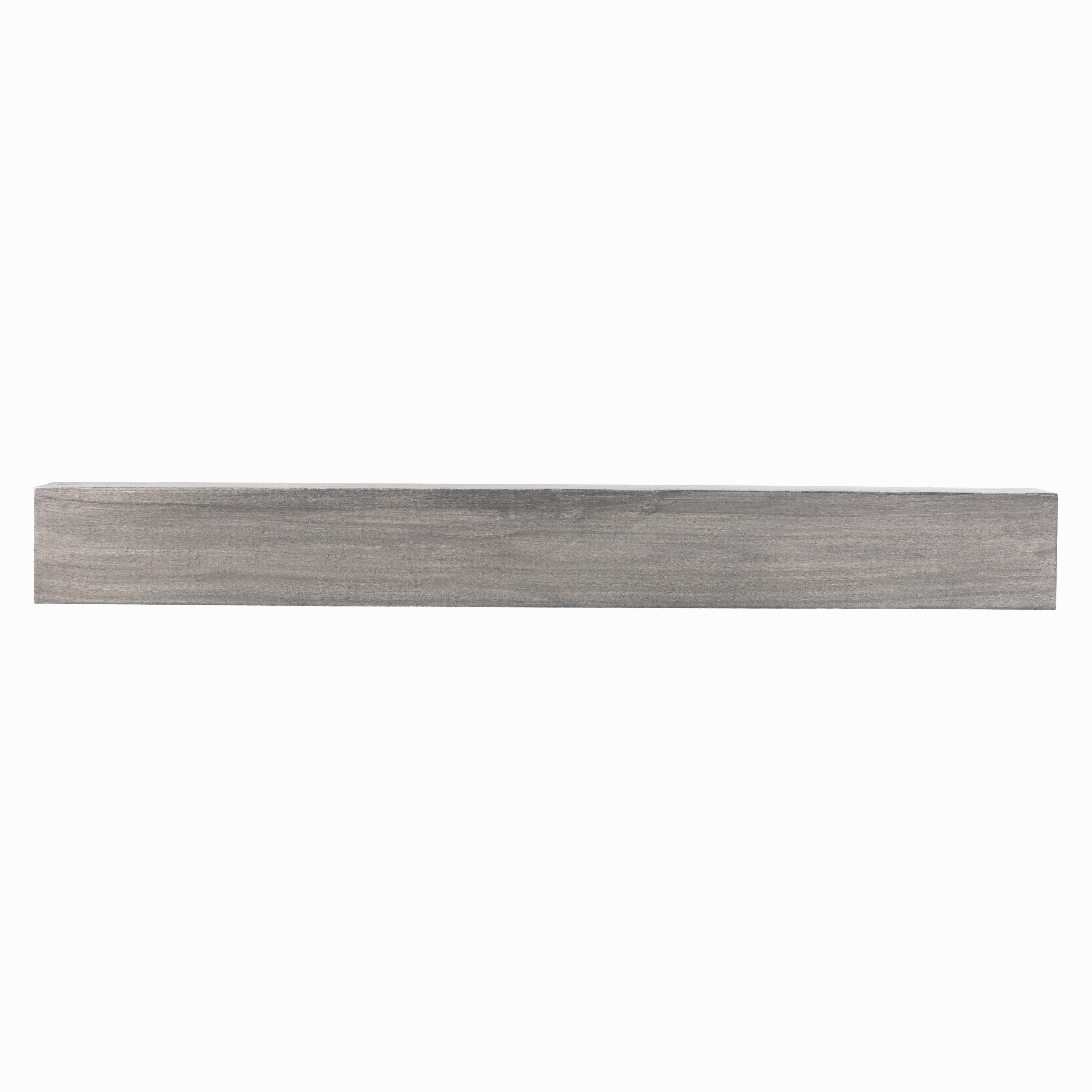 Farmhouse Poplar Wood Floating Fireplace Mantel