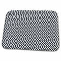 Dish Drying Mat - Black and White Diamonds In Diamonds Pattern Patterns