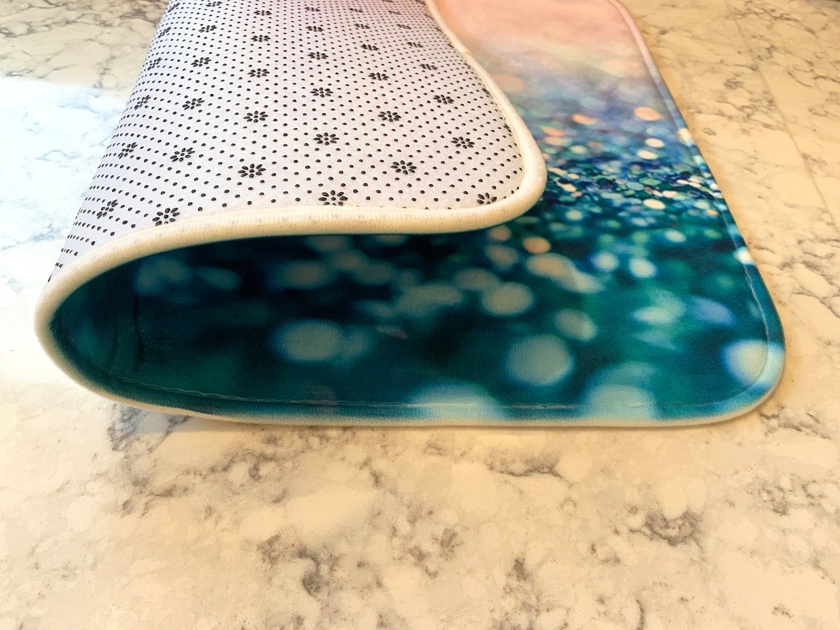 Dish Drying Mat - White plate with green clover leafs for Saint Patrick s Day. Designs - Holidays