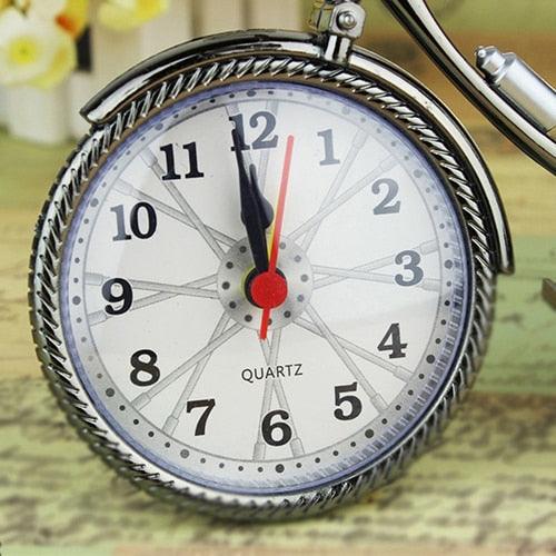 Home Garden New Vintage Arabic Numeral Bicycle Shape Numeral Bicycle Shape Creative Table Alarm Clock Home Decor Room Desktop Decoration Crafts Creative Table Alarm Clock Home Room Desktop Decoration Crafts