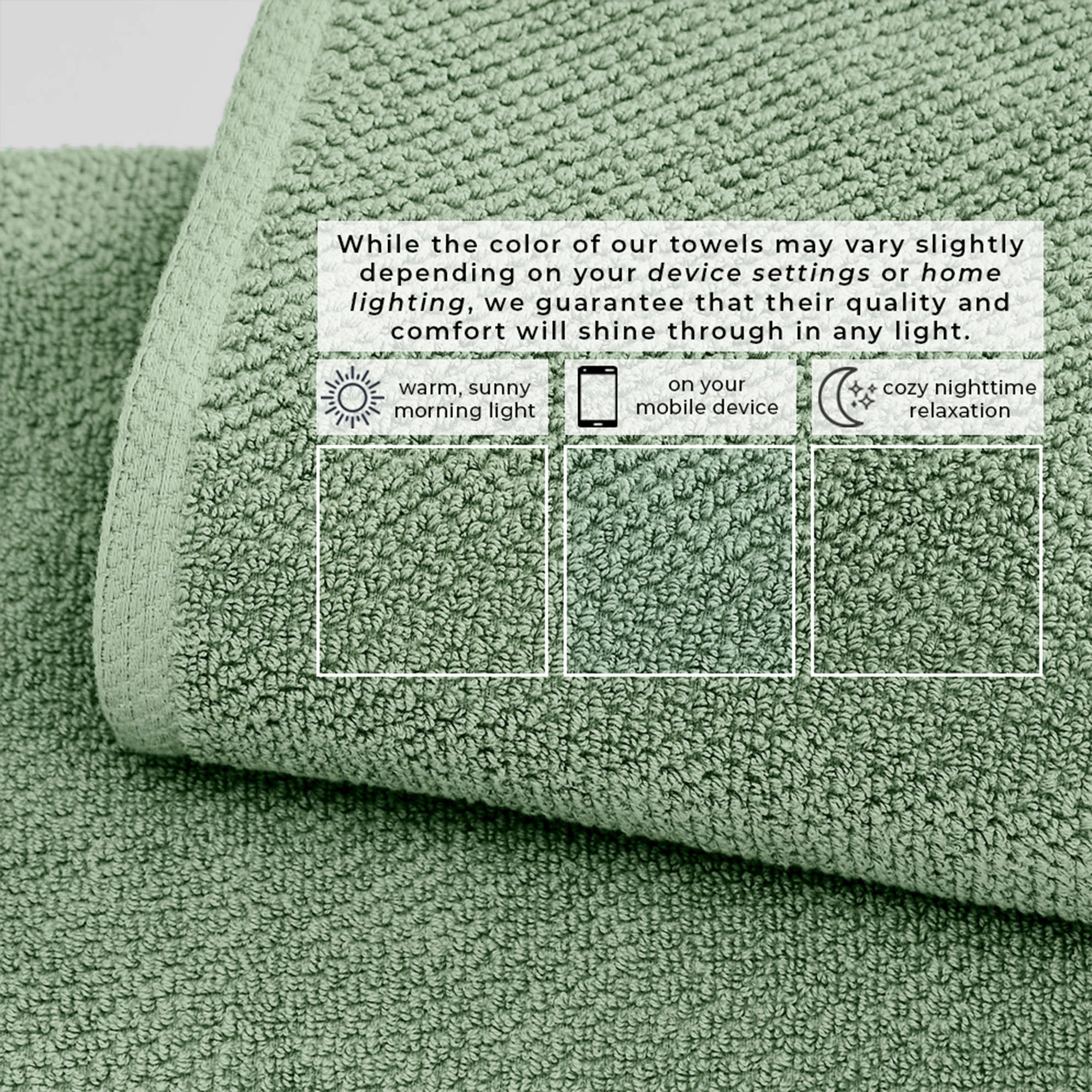 Cotton Textured Bath Towel Set - Acacia Collection