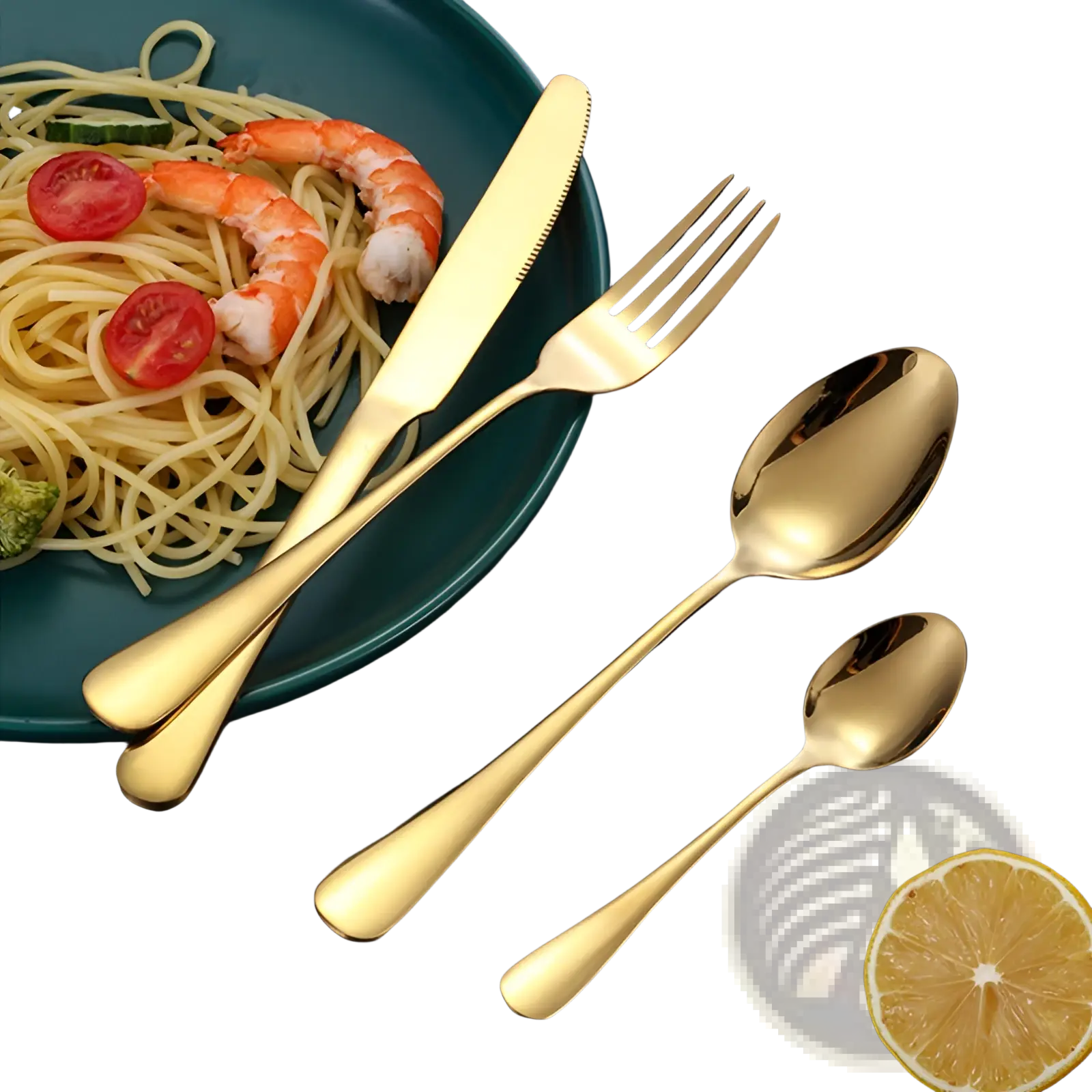 Rose Gold Stainless Steel Cutlery Set 24 Pieces