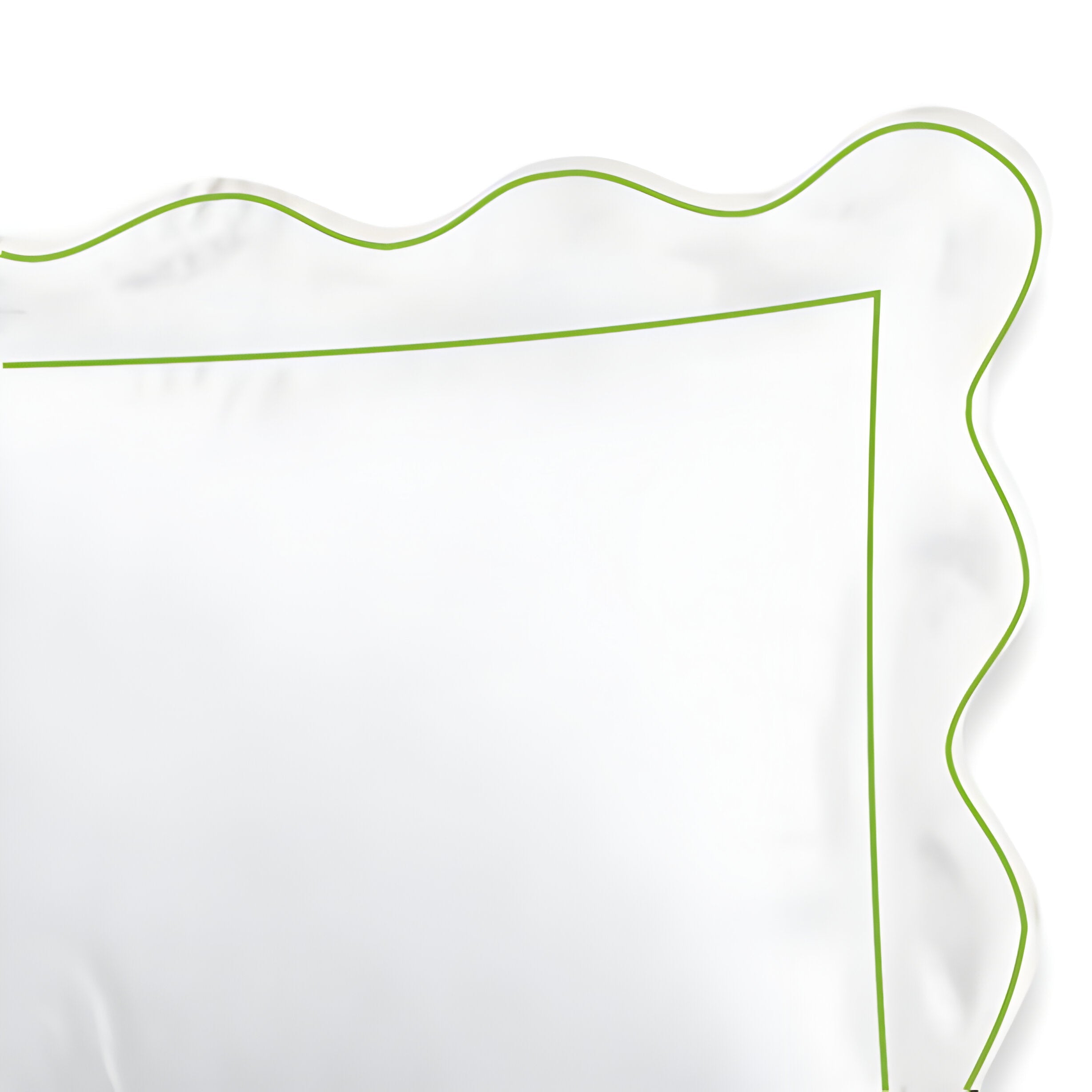 400TC Cotton Scallop Embroidery & Border Sateen Solid Duvet Cover Set