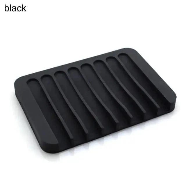 Soap Box Lotus Shape Non-slip Portable Silicone for Water Draining Solid Color Draining Soap Dish Bathroom Accessories otus Flowers Soap Dish with Drain Silicon Soap Holder Non-Slip Flexible Soap Tray for Bathroom Shower