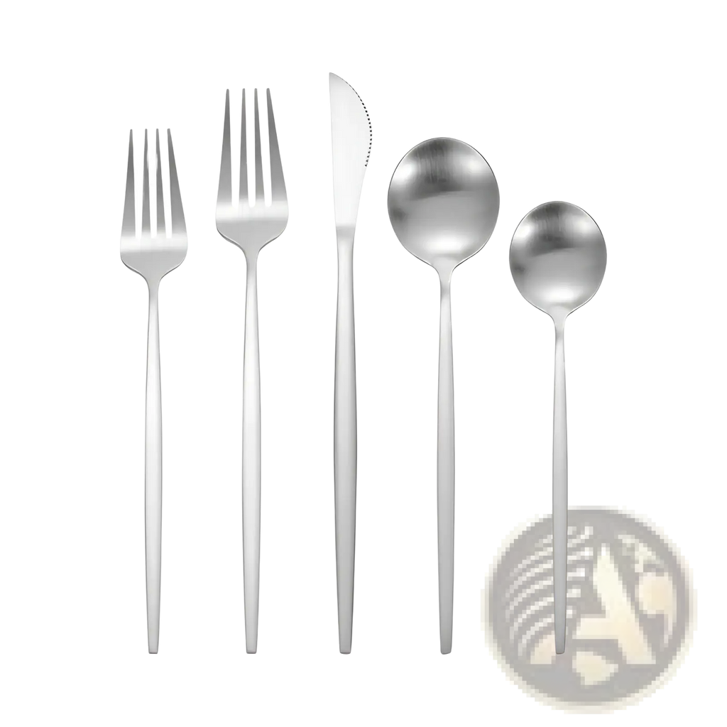 Stainless Steel Matte Cutlery Set Minimalist Flatware